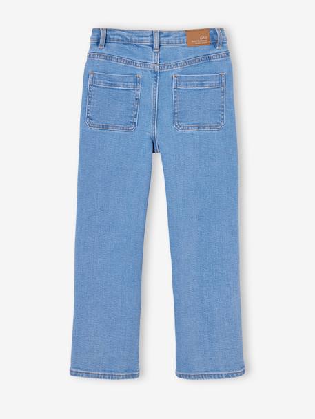 Jean fille évasé bleu clair+bleu moyen - vertbaudet enfant 