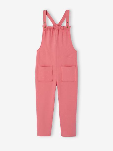 T-shirt and dungaree set for girls rose+sage green - vertbaudet enfant 