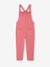 T-shirt and dungaree set for girls rose+sage green - vertbaudet enfant 