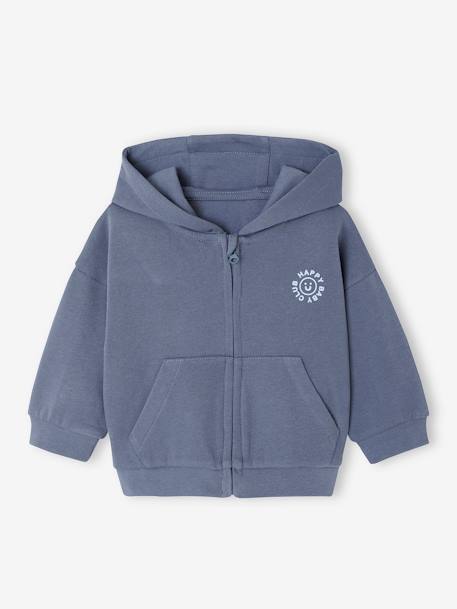 Sports Combo: Zipped Hoodie & Bottoms, for Babies indigo - vertbaudet enfant 