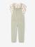 T-shirt and dungaree set for girls rose+sage green - vertbaudet enfant 