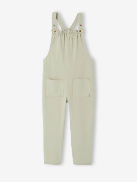T-shirt and dungaree set for girls rose+sage green - vertbaudet enfant 