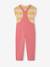 T-shirt and dungaree set for girls rose+sage green - vertbaudet enfant 