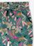 Pantalon fluide imprimé fleurs fille marine+rouge+vert émeraude - vertbaudet enfant 