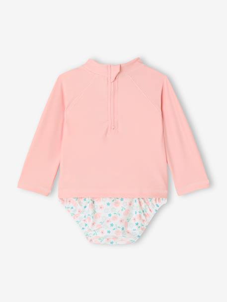 2-Piece UV-Protective Swimsuit for Baby Girls, Disney® Marie of the Aristocats rose - vertbaudet enfant 