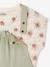 T-shirt and dungaree set for girls rose+sage green - vertbaudet enfant 