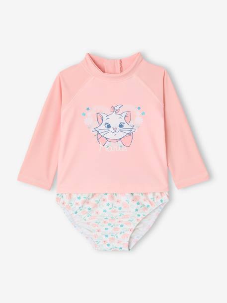 2-Piece UV-Protective Swimsuit for Baby Girls, Disney® Marie of the Aristocats rose - vertbaudet enfant 