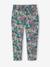 Pantalon fluide imprimé fleurs fille marine+rouge+vert émeraude - vertbaudet enfant 