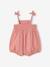 Playsuit with Smocked Bloomers for Babies rose - vertbaudet enfant 
