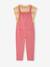 T-shirt and dungaree set for girls rose+sage green - vertbaudet enfant 