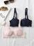lot de 2 soutiens-gorges en dentelle marine - vertbaudet enfant 