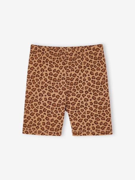 Pack of 2 girls' cycling shorts beige+coral - vertbaudet enfant 