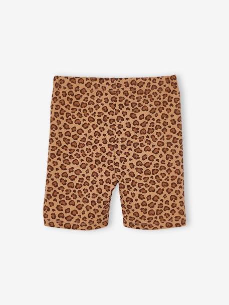 Pack of 2 girls' cycling shorts beige+coral - vertbaudet enfant 