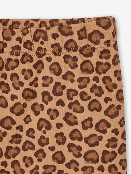 Pack of 2 girls' cycling shorts beige+coral - vertbaudet enfant 