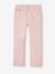 Pantalon fille slim morphologique medium anthracite+rose poudré - vertbaudet enfant 