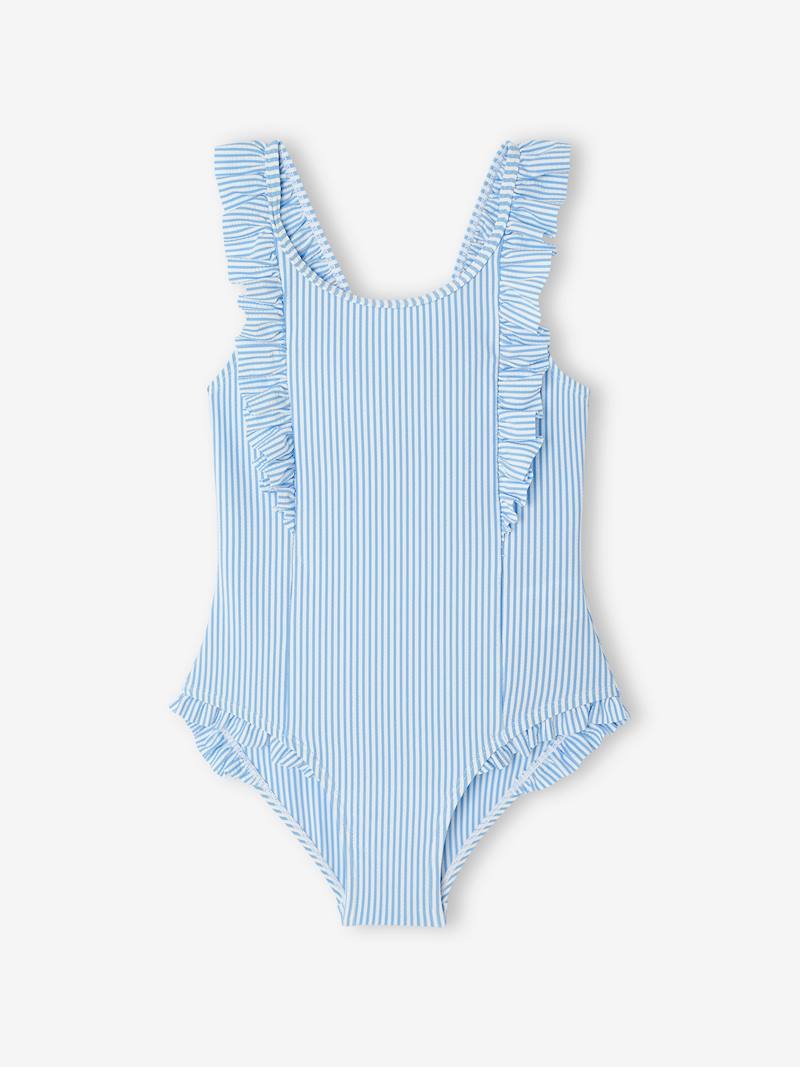Nautinati Girls Striped Layered Top With Trousers