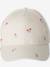 Embroidered Cap for Girls denim blue+ecru - vertbaudet enfant 