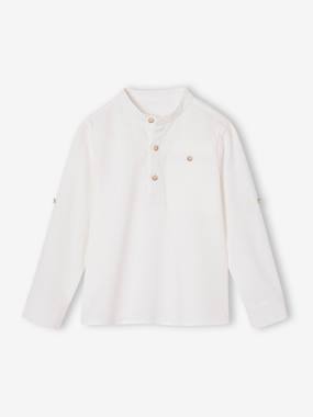 Chemise col Mao personnalisable - vertbaudet enfant Chemise col Mao personnalisable - vertbaudet enfant