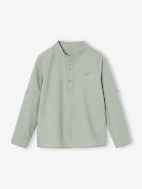 Garçon-Chemise col Mao personnalisable
