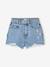 Short en jean effet usé fille bleu moyen - vertbaudet enfant 