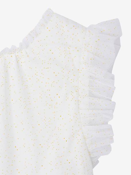 Robe de cérémonie en tulle fille blanc - vertbaudet enfant 