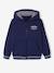 Sweat garçon zippé à capuche sport marine+rouge - vertbaudet enfant 