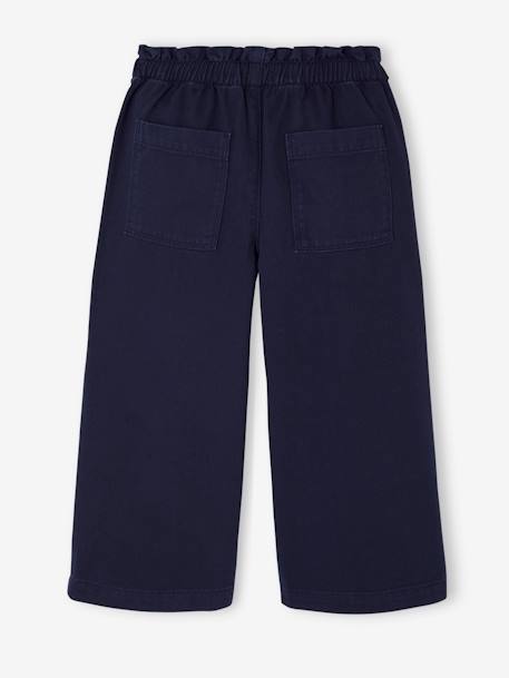 Pantalon fille large à pont marine+rouge - vertbaudet enfant 