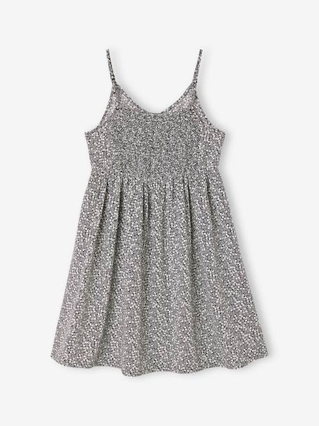 Strappy Floral Print Dress, JONEN printed grey - vertbaudet enfant 