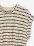 Fancy Openwork Knit Dress for Girls, JONEN striped black - vertbaudet enfant 