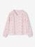 Chemise file gaze de coton imprimée personnalisable blanc imprimé+écru+rose pâle - vertbaudet enfant 