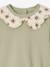 Girls' printed fancy sweatshirt sage green - vertbaudet enfant 