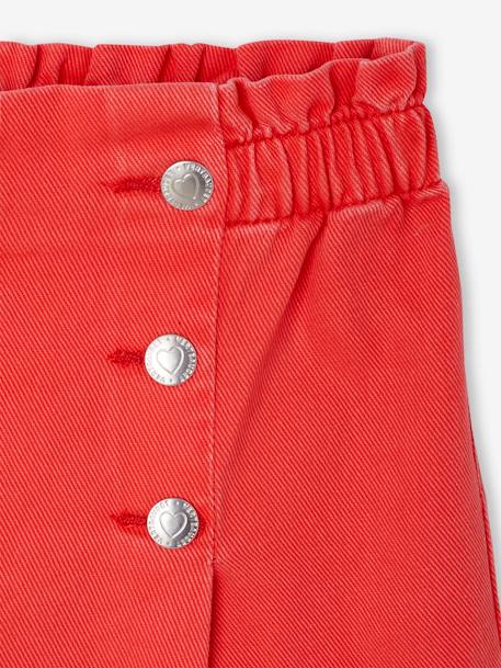 Pantalon fille large à pont marine+rouge - vertbaudet enfant 