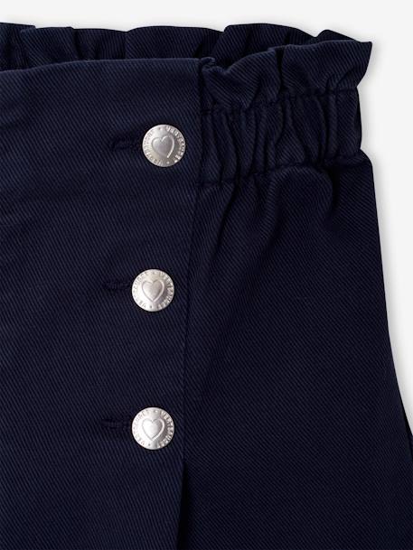Pantalon fille large à pont marine+rouge - vertbaudet enfant 