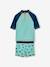 UV-Protection T-Shirt & Shorts Swim Set for Boys petrol blue - vertbaudet enfant 