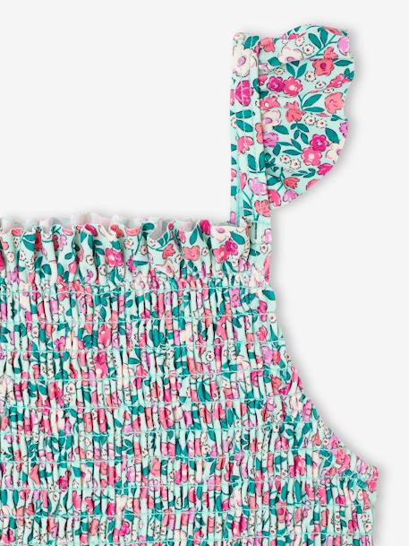 slim fit dress slacks BloomChic Women's Plus Size Floral Sculpt Waist V Neck Ruffle Hem Swim Dress Mint 大花 Adjustable Straps Adaptive-Fit 10/M main image 0
