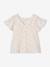 Floral cotton gauze ceremony blouse for girls printed pink - vertbaudet enfant 