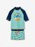 UV-Protection T-Shirt & Shorts Swim Set for Boys petrol blue - vertbaudet enfant 