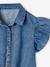 Tie-Front Denim Blouse for Girls medium blue - vertbaudet enfant 