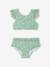 Floral Two-Piece Swimsuit for Girls sky blue - vertbaudet enfant 