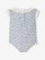 One-Piece Swimsuit, Fastens at Back, for Baby Girls sage green - vertbaudet enfant 