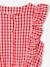 Gingham print frill romper for girls chequered red - vertbaudet enfant 