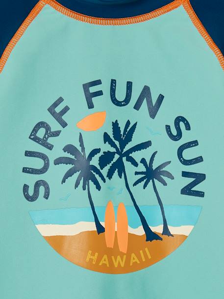 UV-Protection T-Shirt & Shorts Swim Set for Boys petrol blue - vertbaudet enfant 