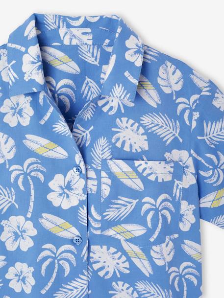 Printed Shirt for Boys azure - vertbaudet enfant 