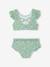 Floral Two-Piece Swimsuit for Girls sky blue - vertbaudet enfant 