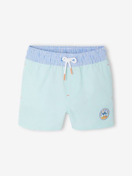 Maillot de bain garçon bleu+vert d'eau - vertbaudet enfant 