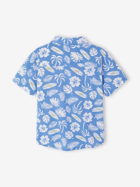 Printed Shirt for Boys azure - vertbaudet enfant 