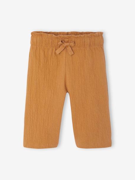 Wide Leg Trousers for Babies caramel - vertbaudet enfant 