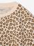 Cropped short-sleeved T-shirt for girls beige+ecru+rosy - vertbaudet enfant 