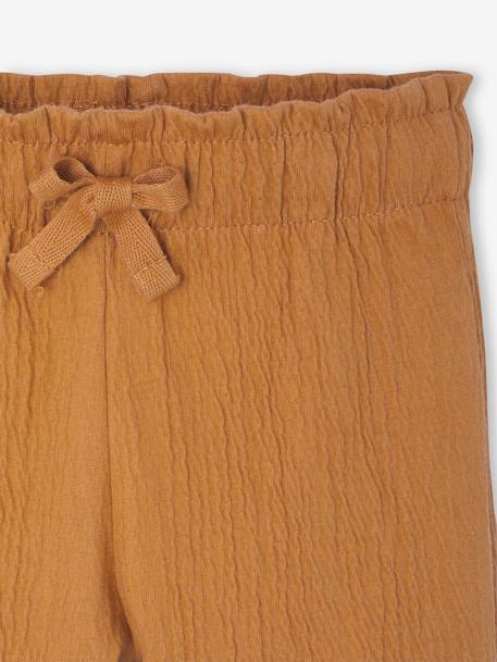 Wide Leg Trousers for Babies caramel - vertbaudet enfant 