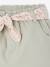 Paperbag Shorts with Belt for Babies grey green+rose - vertbaudet enfant 